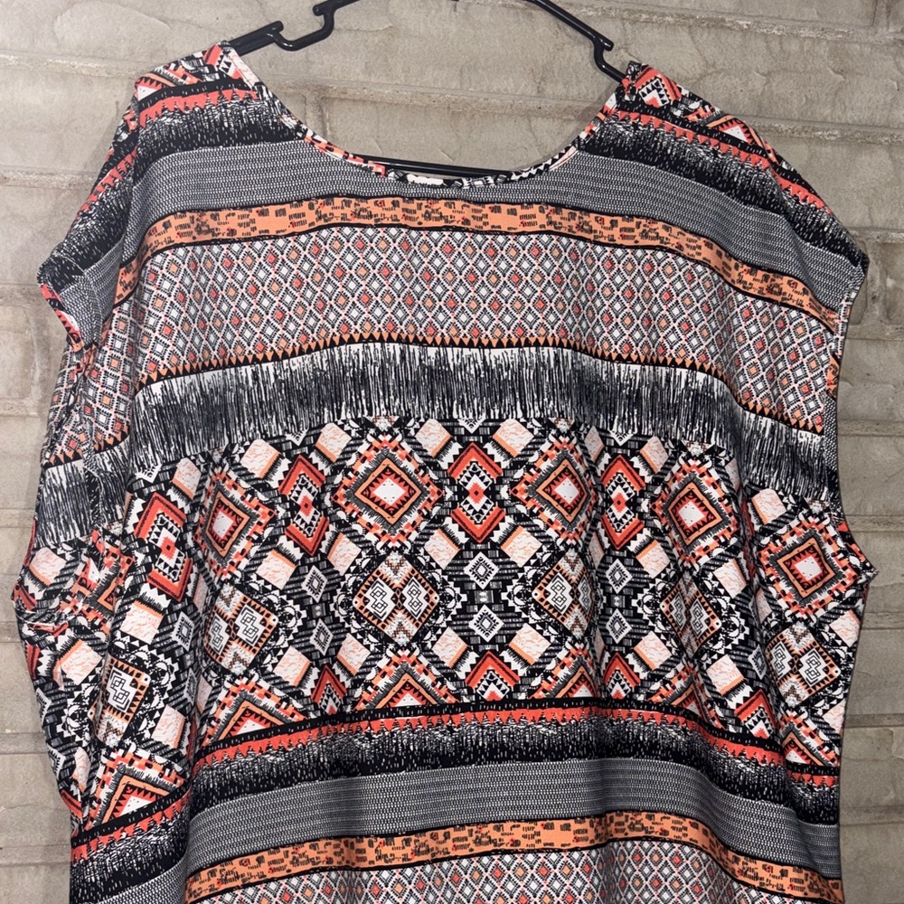 Patterned Sleeveless Top - Multicolor - Picture 5 of 6